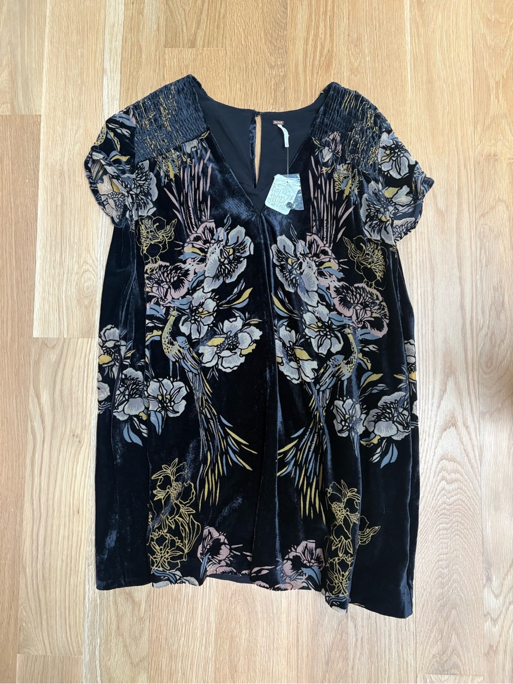 Free People Velvet Burnout Dress NWT